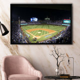 Chicago Cubs Stadium Wall Art Wrigley Field Stadium Framed Canvas Prints Baseball,Sport Stadium Art Prints, Fan Gift