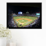 Chicago Cubs Stadium Wall Art Wrigley Field Stadium Framed Canvas Prints Baseball,Sport Stadium Art Prints, Fan Gift