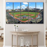 Chicago Cubs Wall Art Stadium Wrigley Field Stadium Canvas Prints Baseball,Multi Panels B,Sport Stadium Art Prints, Fan Gift