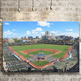 Chicago Cubs Wall Art Stadium Wrigley Field Stadium Canvas Prints Baseball,Sport Stadium Art Prints, Fan Gift, Wall Decor
