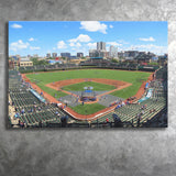 Chicago Cubs Wall Art Stadium Wrigley Field Stadium Canvas Prints Baseball,Sport Stadium Art Prints, Fan Gift, Wall Decor