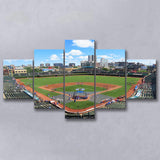 Chicago Cubs Wall Art Stadium Wrigley Field Stadium Canvas Prints Baseball,Multi Panels,Sport Stadium Art Prints, Fan Gift