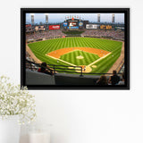 Chicago White Sox Stadium Framed Canvas Prints Guaranteed Rate Field Wall,Sport Stadium Art Prints, Fan Gift