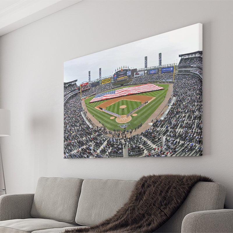 Chicago White Sox Wall Art Guaranteed Rate Field,Sport Stadium Art Prints, Fan Gift, Wall Decor