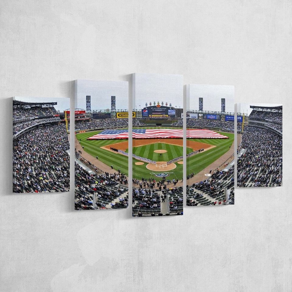 Chicago White Sox Wall Art Guaranteed Rate Field,Multi Panels,Sport Stadium Art Prints, Fan Gift
