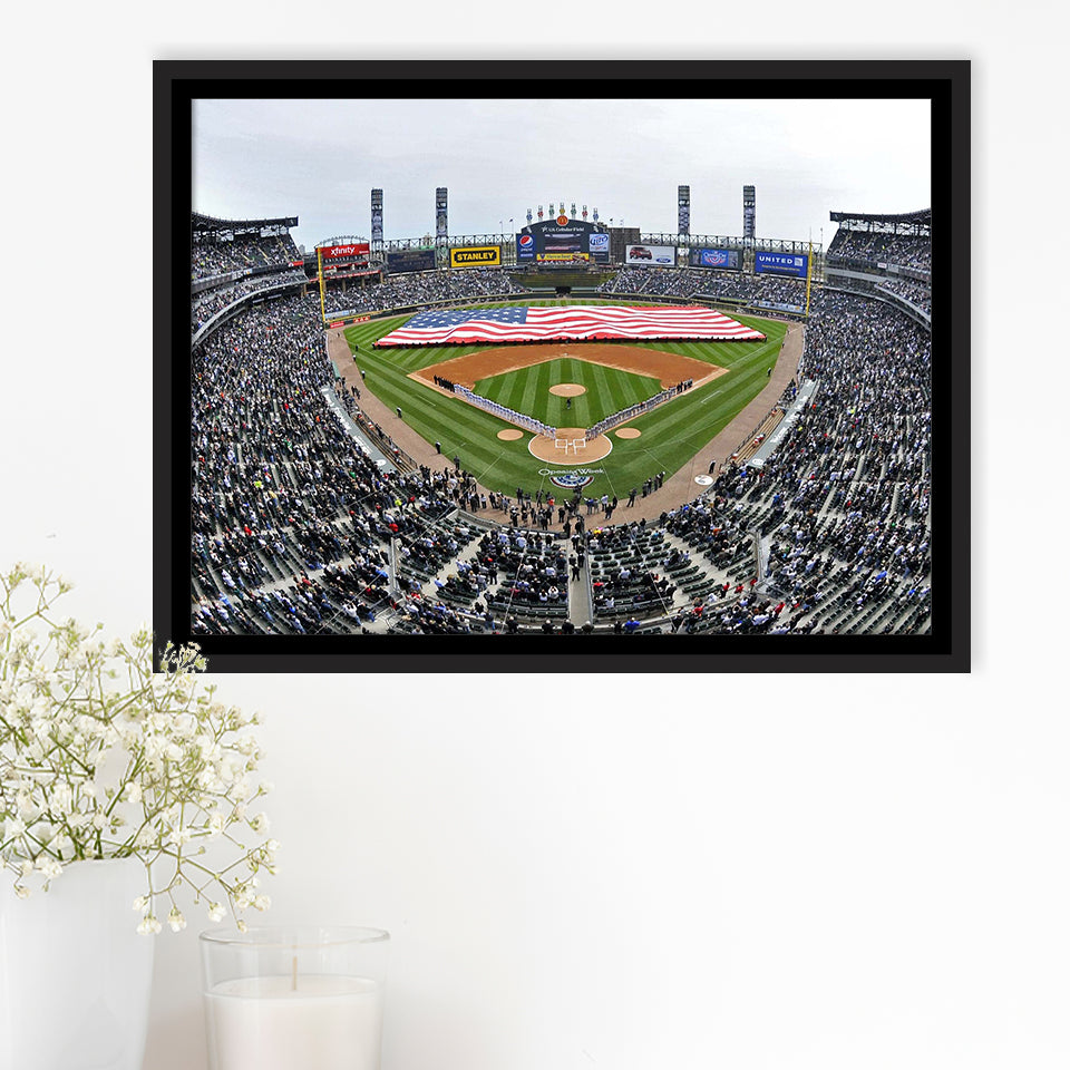 Chicago White Sox Wall Art Guaranteed Rate Field,Sport Stadium Art Prints, Fan Gift