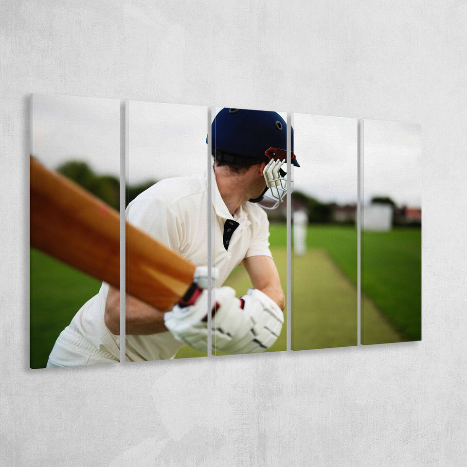 Children Cricket Player, Stadium Canvas, Sport Art, Gift for him, Multi Panels B, Canvas Prints Wall Art Decor