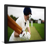 Children Cricket Player, Stadium Canvas, Sport Art, Gift for him, Framed Art Prints Wall Art Decor, Framed Picture