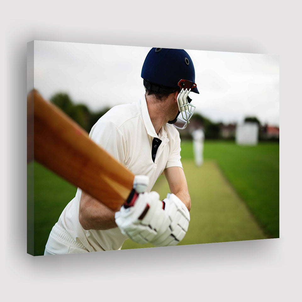 Children Cricket Player, Stadium Canvas, Sport Art, Gift for him, Fan Gift, Canvas Prints Wall Art Decor