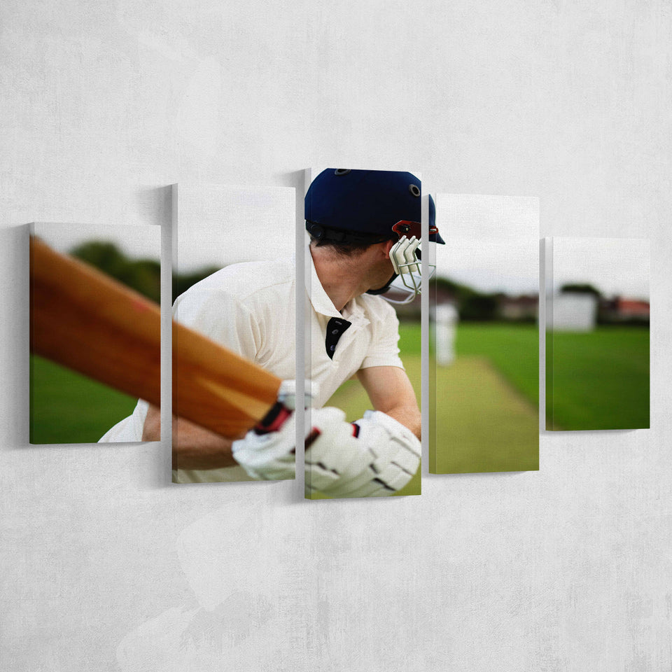 Children Cricket Player, Stadium Canvas, Sport Art, Large Canvas, Multi Panels, Canvas Prints Wall Art Decor