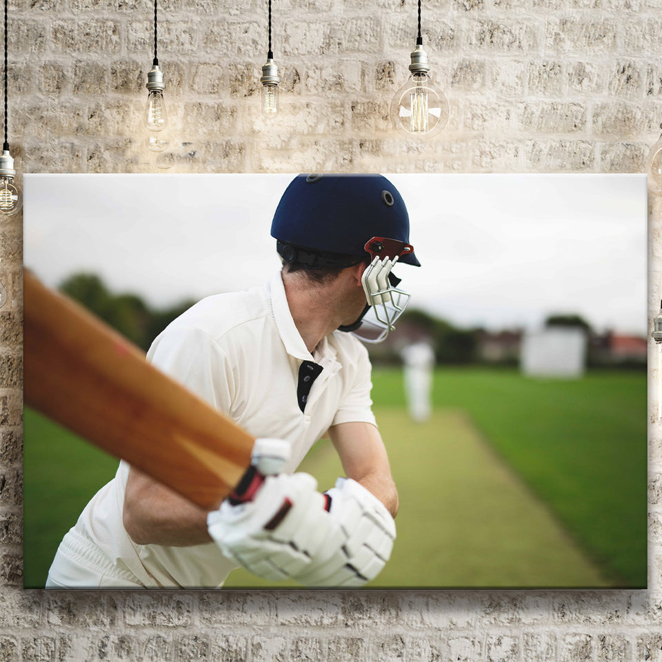 Children Cricket Player, Stadium Canvas, Sport Art, Gift for him, Fan Gift, Canvas Prints Wall Art Decor