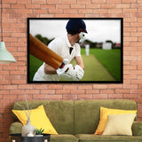 Children Cricket Player, Stadium Canvas, Sport Art, Gift for him, Framed Art Prints Wall Art Decor, Framed Picture
