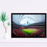 China Sporty Gossip Stadium, Stadium Canvas, Sport Art, Gift for him, Framed Art Prints Wall Art Decor, Framed Picture