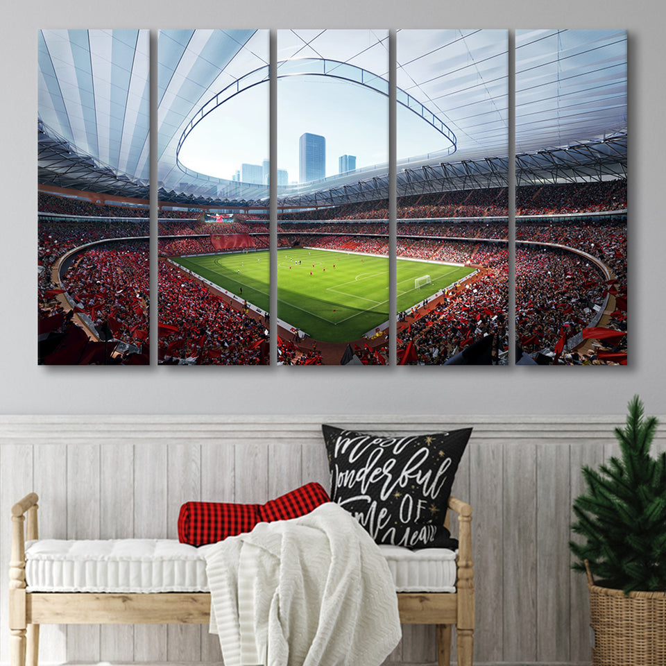 China Sporty Gossip Stadium, Stadium Canvas, Sport Art, Gift for him, Multi Panels B, Canvas Prints Wall Art Decor