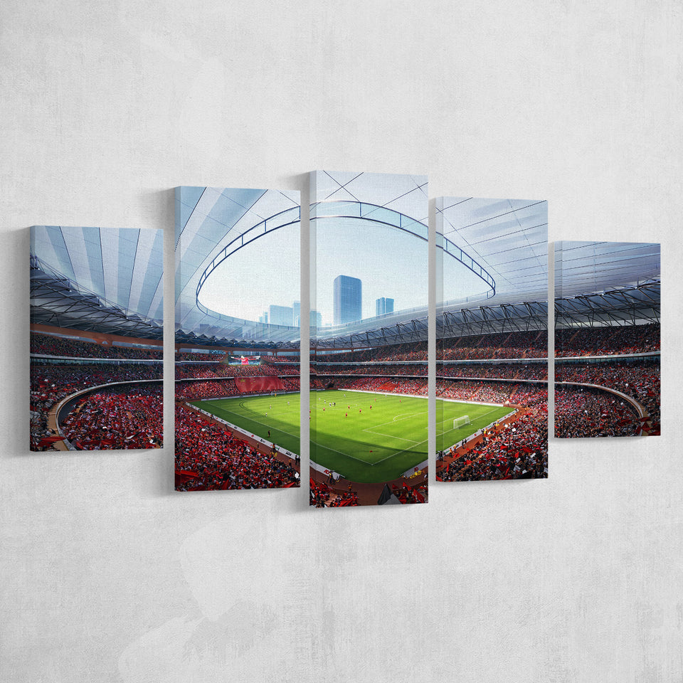 China Sporty Gossip Stadium, Stadium Canvas, Sport Art, Large Canvas, Multi Panels, Canvas Prints Wall Art Decor
