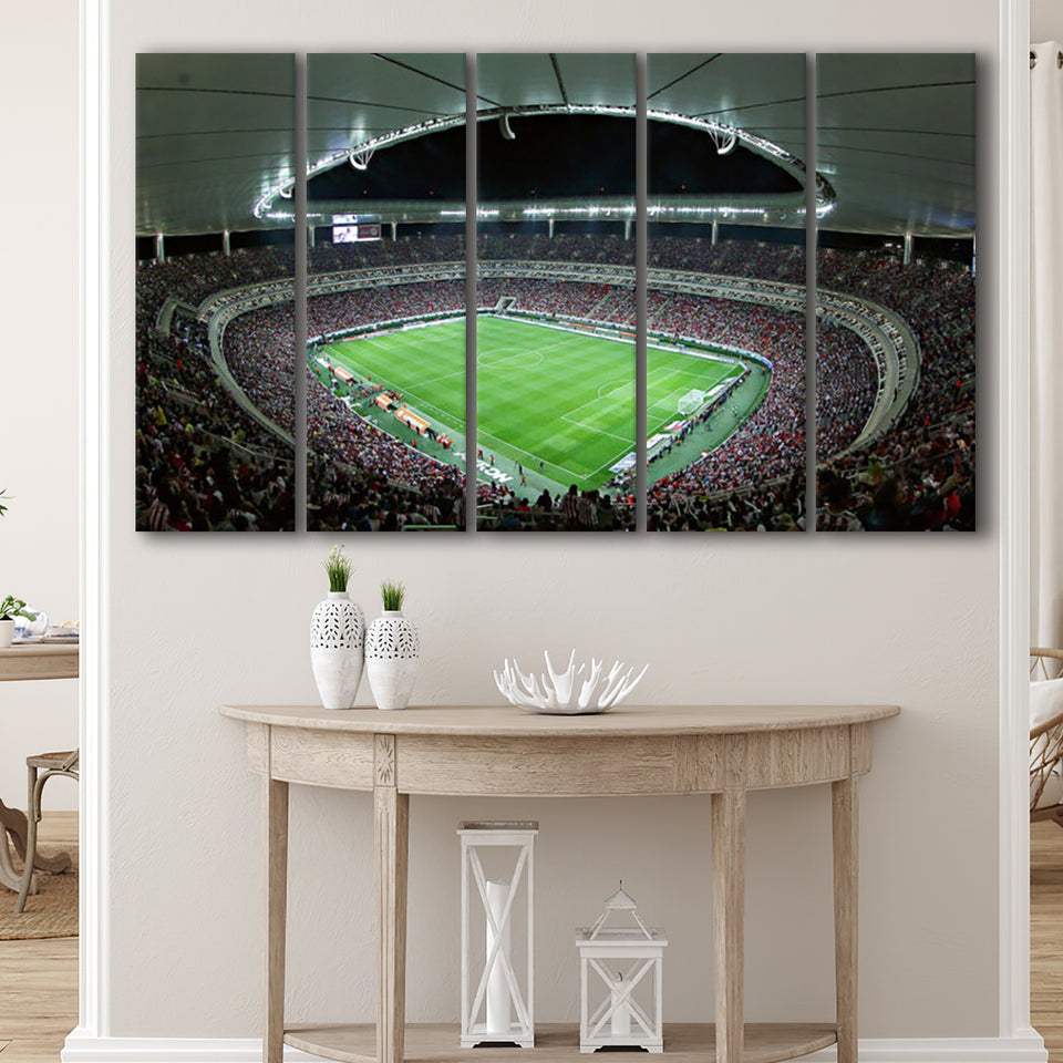 Chivas Guadalajara Stadium, Stadium Canvas, Sport Art, Gift for him, Multi Panels B, Canvas Prints Wall Art Decor