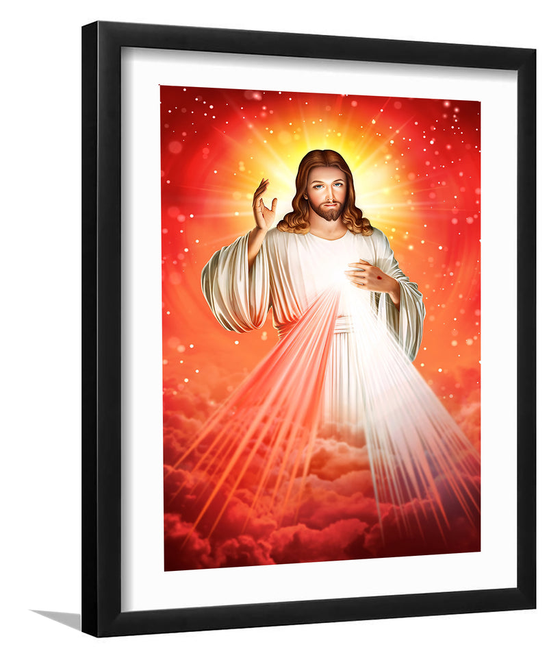 Christ The Beginning and The End - Framed Prints, Painting Art, Art Print, Framed Art, Black Frame