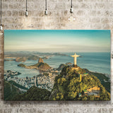 Christ The Redeemer Statue In Rio De Janeiro Canvas Prints Wall Art Decor - Painting Canvas,Home Decor, Ready to Hang