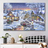 Christmas Illustration Xmas Canvas Prints Wall Art - Painting Canvas, Home Wall Decor, For Sale, Canvas Gift