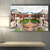 Christopher Newport University, Abstract Painting, Newport, Canvas Prints Wall Art Home Decor