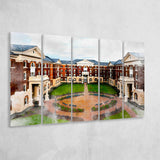 Christopher Newport University, Abstract Painting, Newport, Multi Panels,Canvas Prints Wall Art Home Decor,X Large Canvas