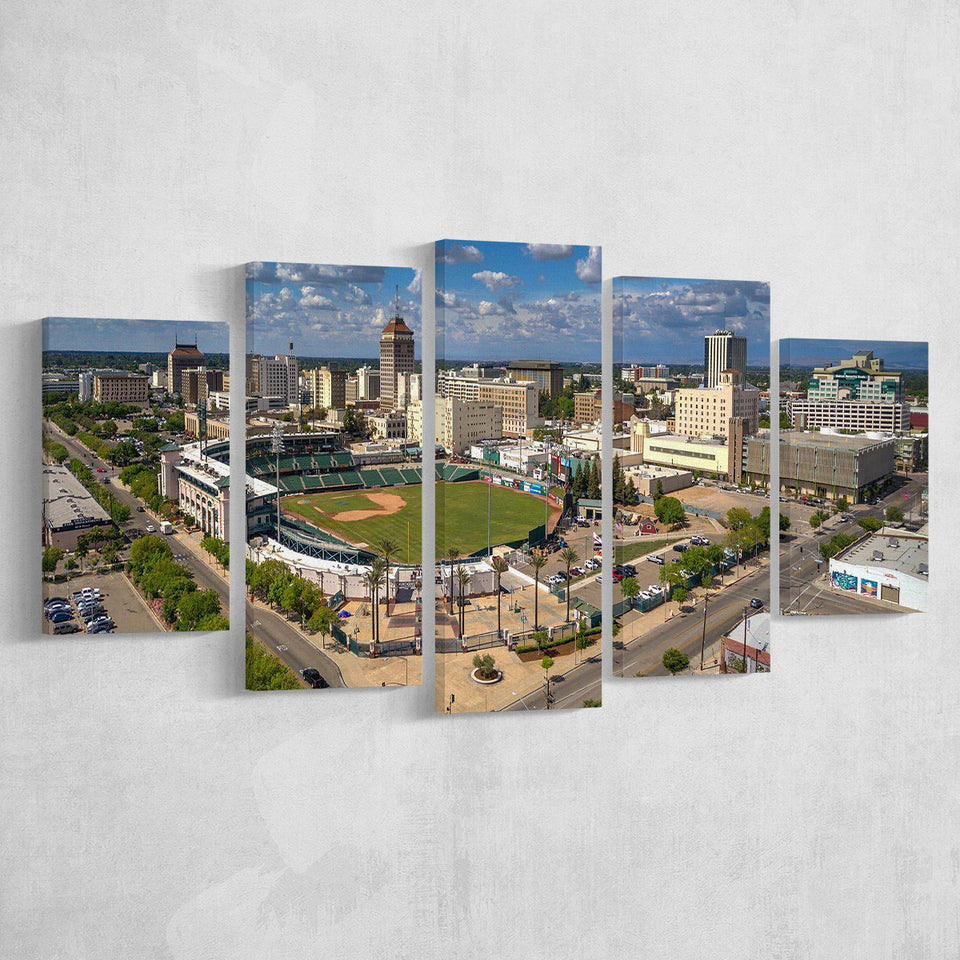 Chukchansi Park, Stadium Canvas, Sport Art, Large Canvas, Multi Panels, Canvas Prints Wall Art Decor