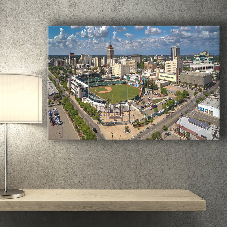 Chukchansi Park, Stadium Canvas, Sport Art, Gift for him, Fan Gift, Canvas Prints Wall Art Decor
