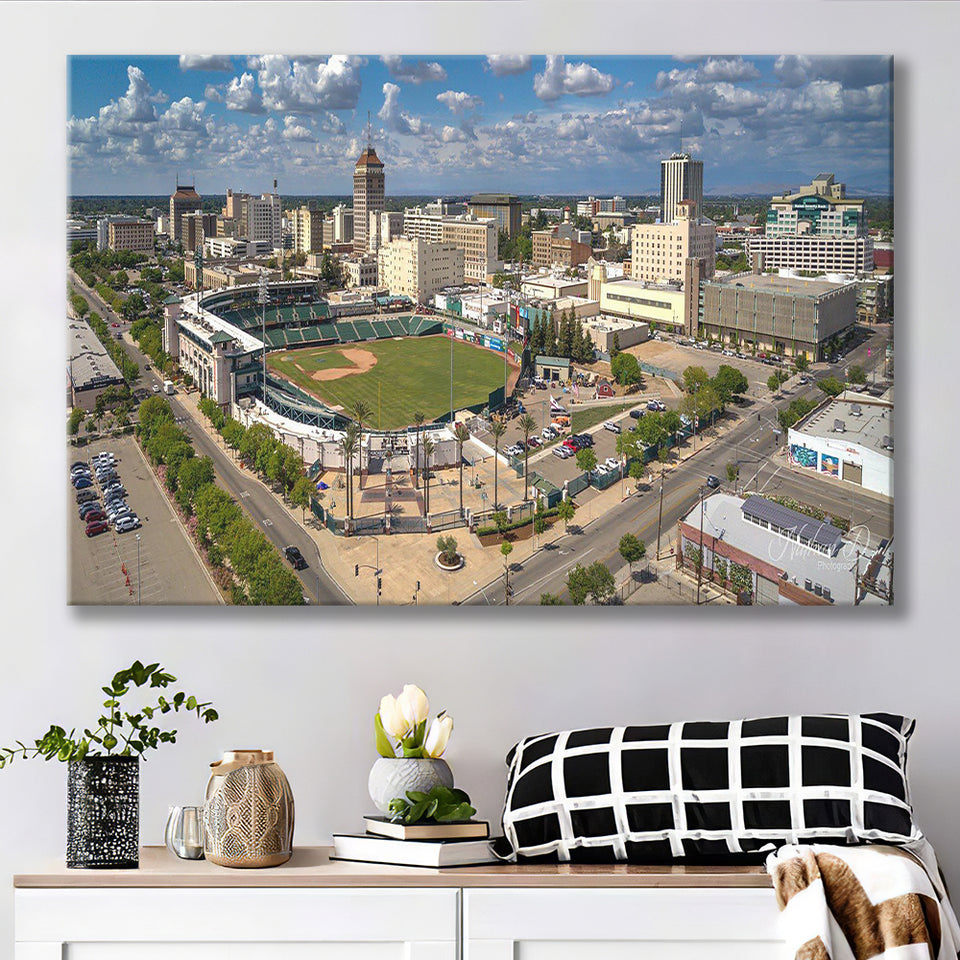 Chukchansi Park, Stadium Canvas, Sport Art, Gift for him, Fan Gift, Canvas Prints Wall Art Decor