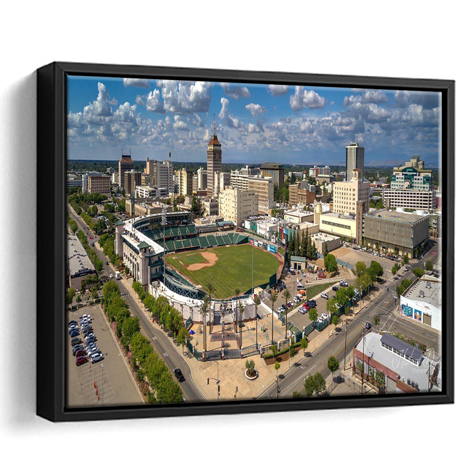 Chukchansi Park, Stadium Canvas, Sport Art, Gift for him, Framed Canvas Prints Wall Art Decor, Framed Picture
