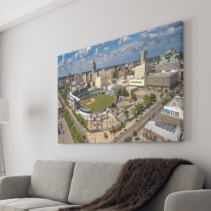 Chukchansi Park, Stadium Canvas, Sport Art, Gift for him, Fan Gift, Canvas Prints Wall Art Decor