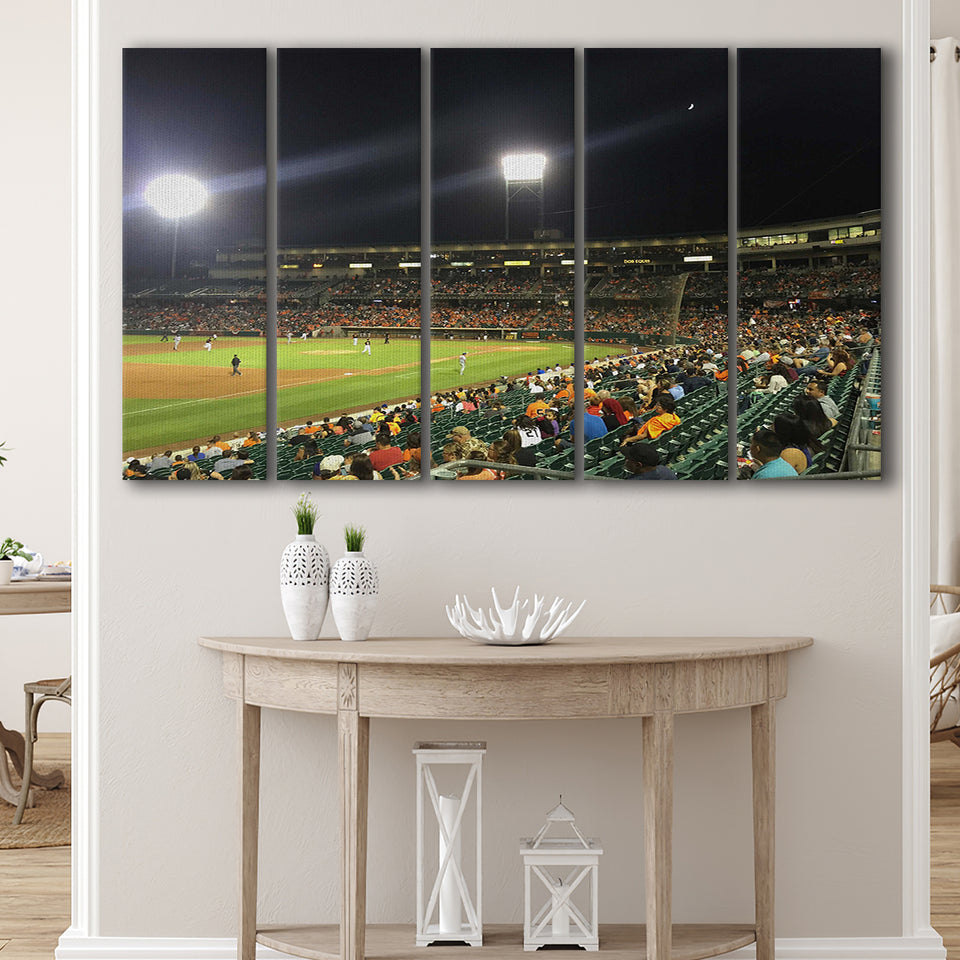 Chukchansi Park in Fresno, Stadium Canvas, Sport Art, Gift for him, Multi Panels B, Canvas Prints Wall Art Decor