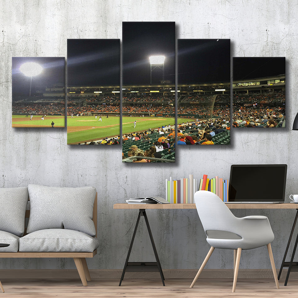 Chukchansi Park in Fresno, Stadium Canvas, Sport Art, Large Canvas, Multi Panels, Canvas Prints Wall Art Decor