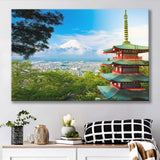 Chureito Pagoda in Fujiyoshida, Japan Japan Wall Decor Canvas Prints Wall Art Home Decor - Painting Canvas, Ready to hang