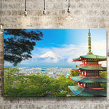 Chureito Pagoda in Fujiyoshida, Japan Japan Wall Decor Canvas Prints Wall Art Home Decor - Painting Canvas, Ready to hang