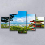 Chureito Pagoda in Fujiyoshida, Japan Japan Wall Decor Multi Panels,Canvas Prints Wall Art Home Decor