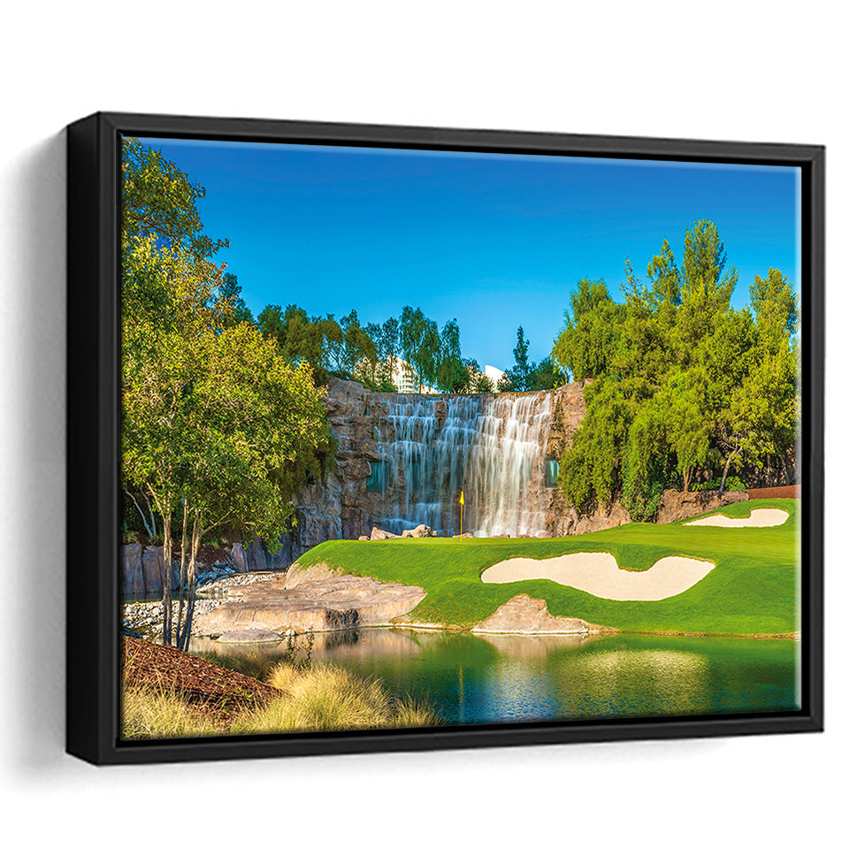 Cigar-Friendly Las Vegas Has No Shortage Of Golf Courses, Golf Art Print, Framed Canvas Prints Wall Art Decor, Floating Frame