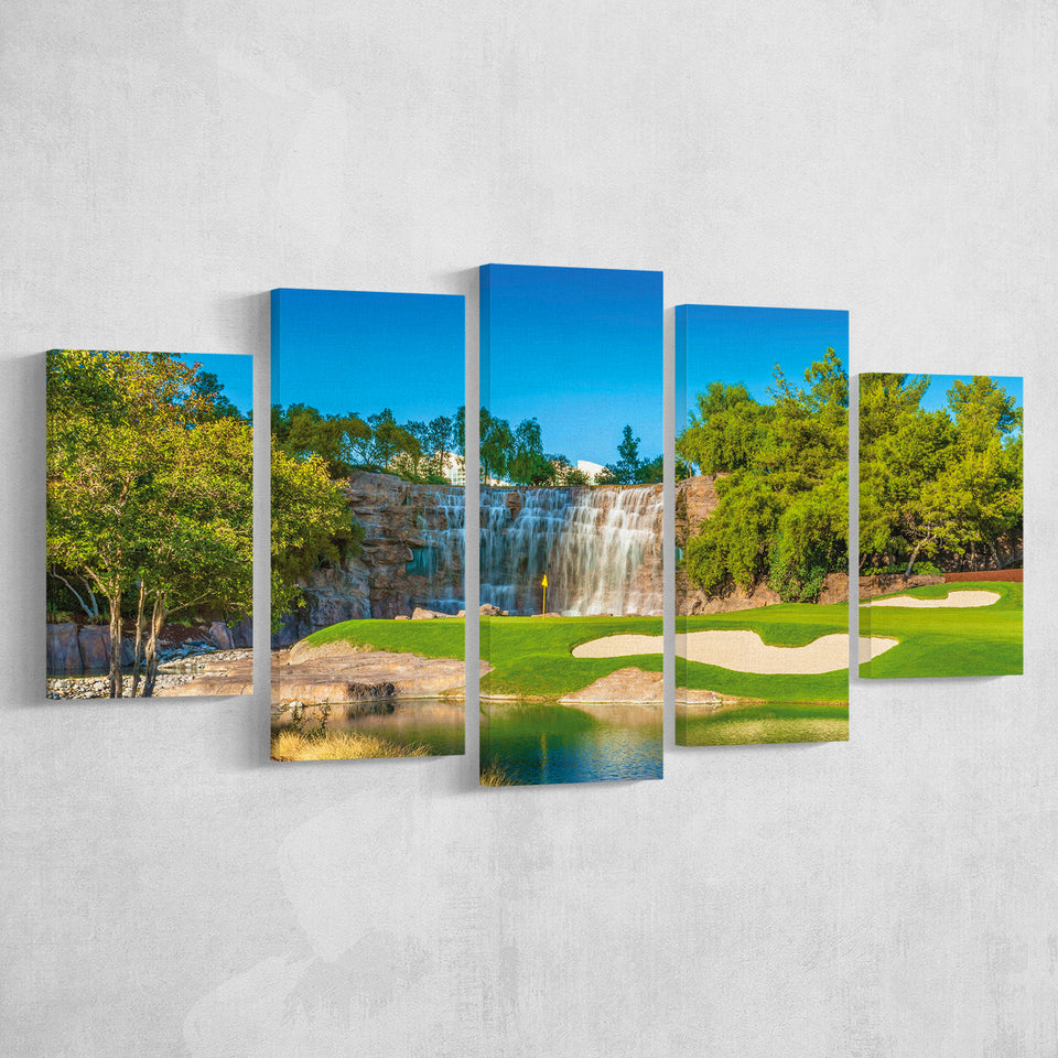 Cigar-Friendly Las Vegas Has No Shortage Of Golf Courses, Golf Art Print, 5 Panels Canvas Prints Wall Art Decor