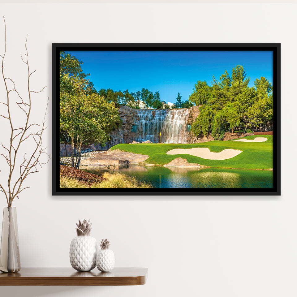 Cigar-Friendly Las Vegas Has No Shortage Of Golf Courses, Golf Art Print, Framed Canvas Prints Wall Art Decor, Floating Frame