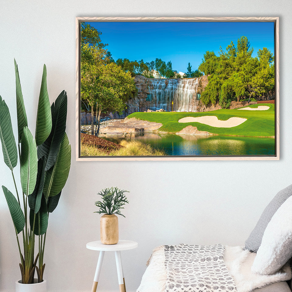 Cigar-Friendly Las Vegas Has No Shortage Of Golf Courses, Golf Art Print, Framed Canvas Prints Wall Art Decor, Floating Frame