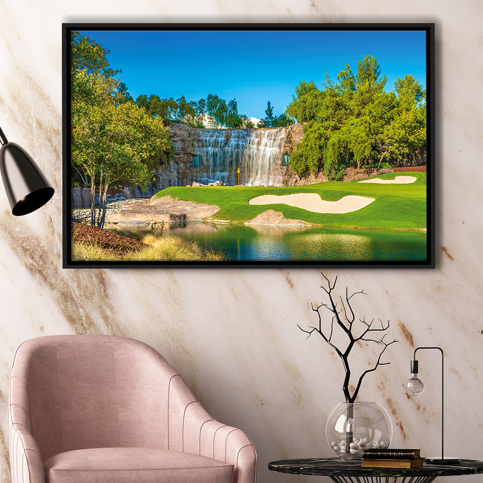Cigar-Friendly Las Vegas Has No Shortage Of Golf Courses, Golf Art Print, Framed Canvas Prints Wall Art Decor, Floating Frame