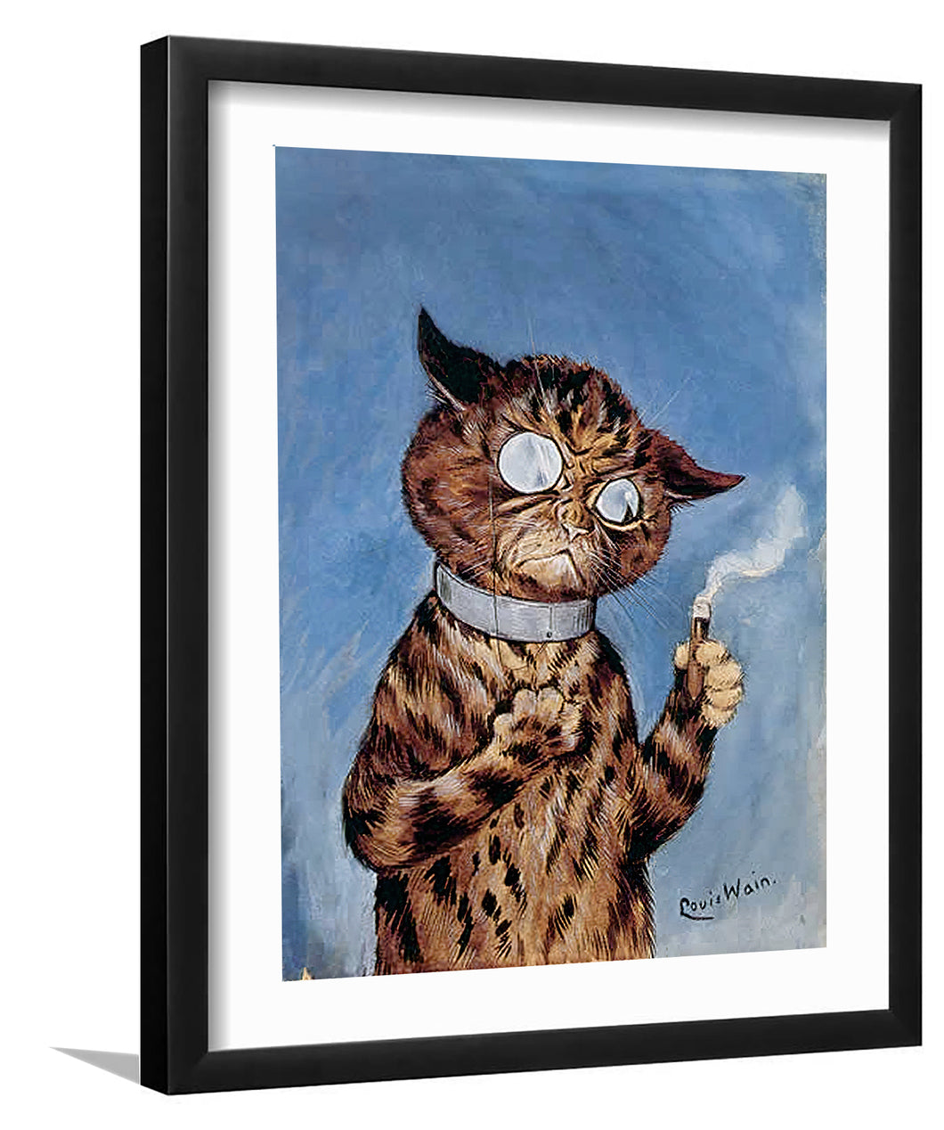 Cigar cat-Canvas art,Art print,Frame art