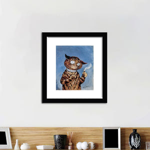 Cigar cat - Art Prints, Framed Prints, Wall Art Prints, Frame Art