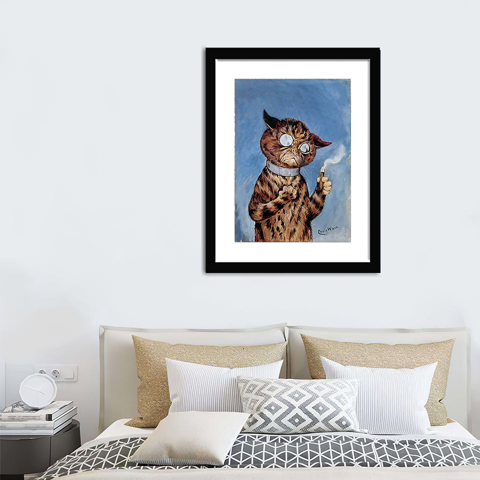 Cigar cat - Art Prints, Framed Prints, Wall Art Prints, Frame Art