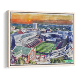 Cincinnati Bearcats Nippert Stadium Watercolor, Sport Art Prints Fan Gift, Framed Canvas Prints Wall Art Decor