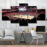 Cincinnati Bearcats Stadium Canvas Prints Fifth Third Arena Wall Art,Multi Panels,Sport Stadium Art Prints, Fan Gift