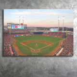 Cincinnati Reds Stadium Canvas Prints Great Americal Ballpark Wall Art,Sport Stadium Art Prints, Fan Gift, Wall Decor