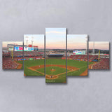 Cincinnati Reds Stadium Canvas Prints Great Americal Ballpark Wall Art,Multi Panels,Sport Stadium Art Prints, Fan Gift