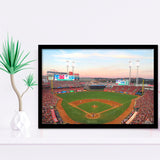 Cincinnati Reds Stadium Art Prints Great Americal Ballpark Wall Art,Sport Stadium Art Prints, Fan Gift, Wall Decor