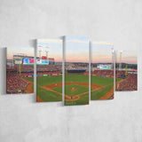 Cincinnati Reds Stadium Canvas Prints Great Americal Ballpark Wall Art,Multi Panels,Sport Stadium Art Prints, Fan Gift