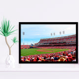 Cincinnati Reds Wall Art Great Americal Ballpark Stadium Art Prints,Sport Stadium Art Prints, Fan Gift, Wall Decor